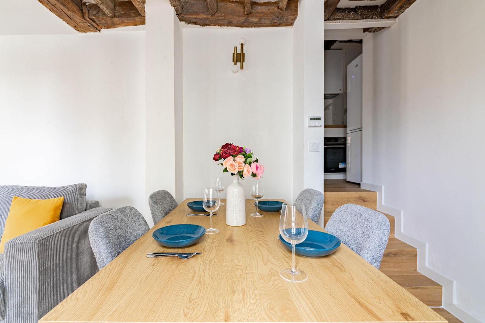 Appartement Quartier Fontaine Chatelet Les Halles Free Netflix Париж Екстер'єр фото
