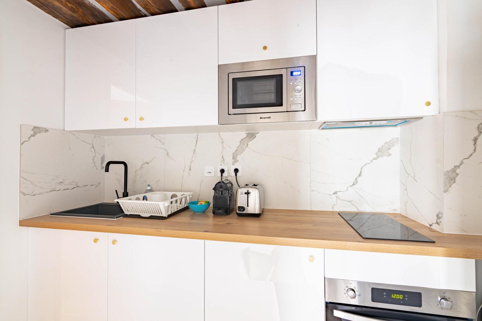 Appartement Quartier Fontaine Chatelet Les Halles Free Netflix Париж Екстер'єр фото