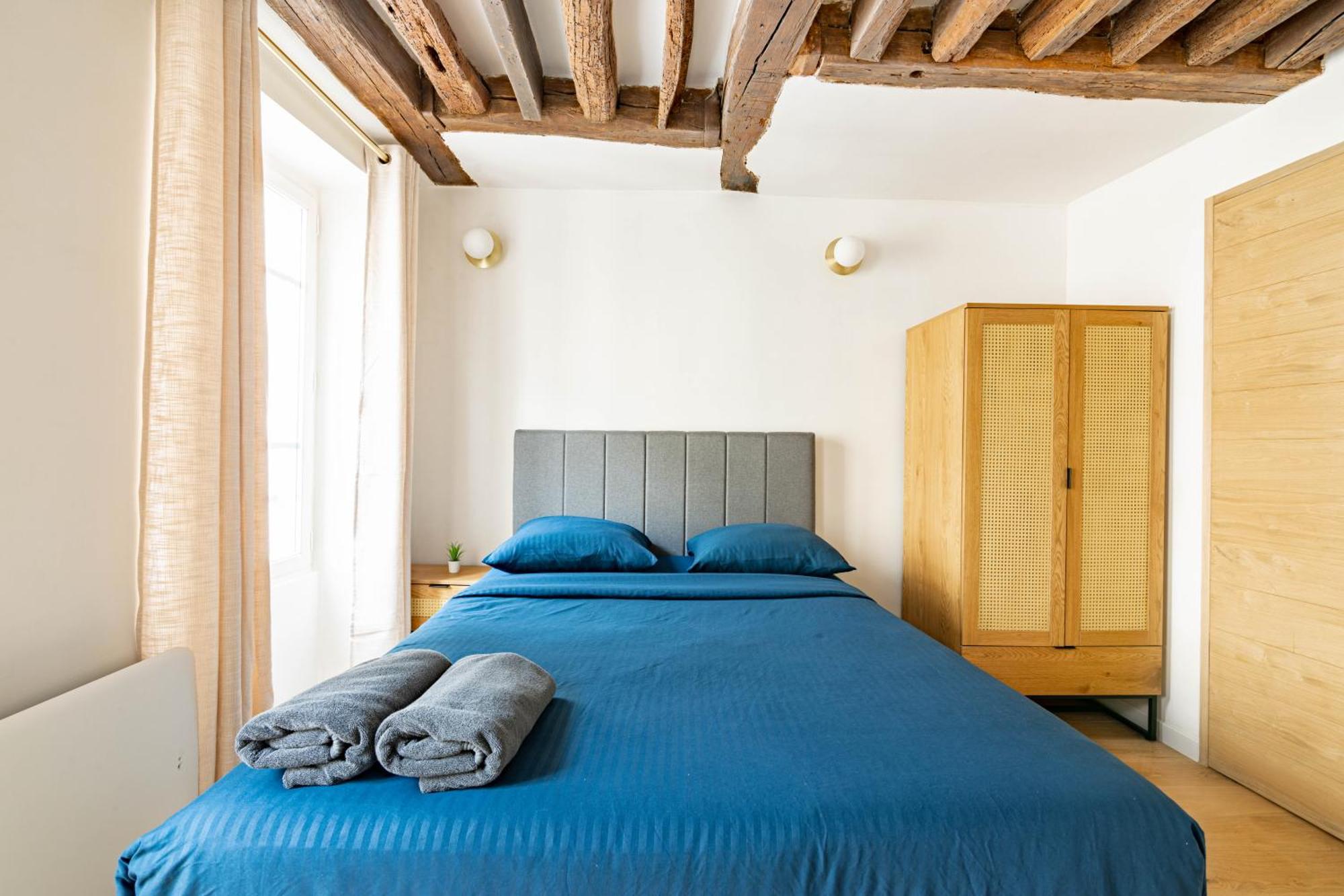 Appartement Quartier Fontaine Chatelet Les Halles Free Netflix Париж Екстер'єр фото