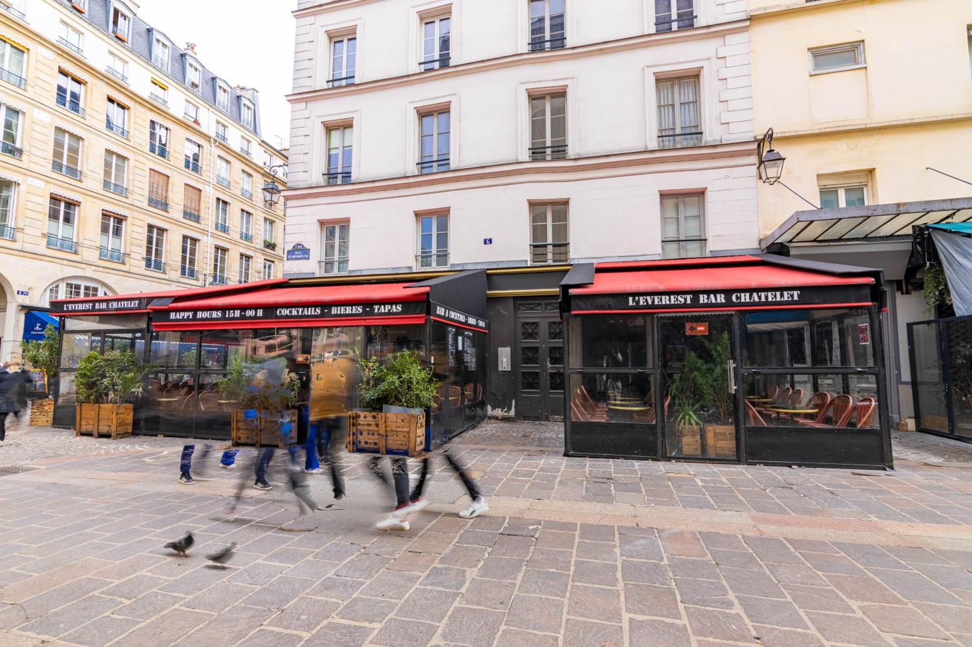 Appartement Quartier Fontaine Chatelet Les Halles Free Netflix Париж Екстер'єр фото